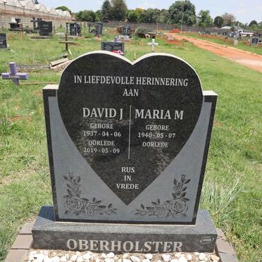 OBERHOLSTER David J. 1937-2019 & Maria M. 1940- 