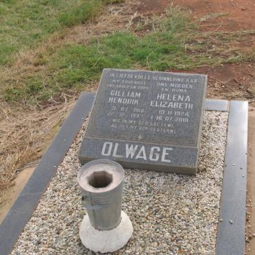 OLWAGE Gilliam Hendrik 1919-1997 &amp; Helena Elizabeth 1924-2001