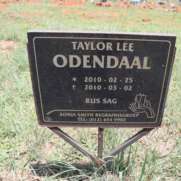 ODENDAAL Taylor Lee 2010-2010