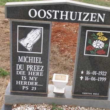 OOSTHUIZEN Michiel du Preez 1922-1999