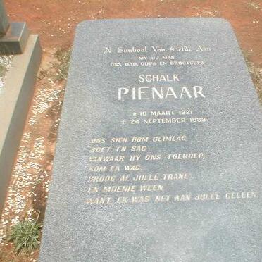 PIENAAR Schalk 1921-1989