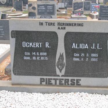 PIETERSE Ockert R. 1898-1975 &amp; Alida J.L. 1905-1985