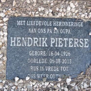 PIETERSE Hendrik 1926-2013