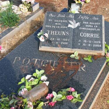 POTGIETER Theuns 1927-2001 &amp; Corrie 1928-2004