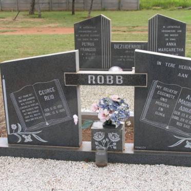ROBB George Reid 1921-1995 &amp; Anna Magrietha Adriana 1916-1997