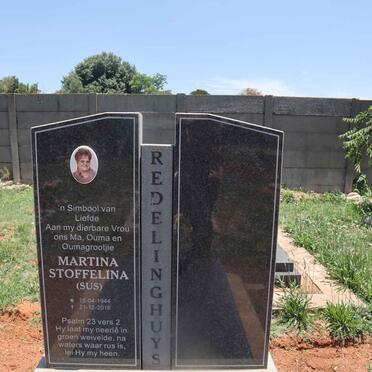 REDELINGHUYS Martina Stoffelina 1944-2016
