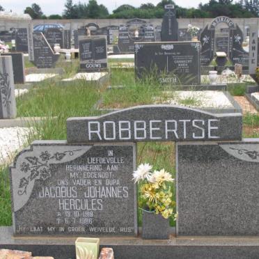 ROBBERTSE Jacobus Johannes Hercules 1919-1986
