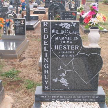 REDELINGHUYS Hester 1928-1999