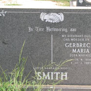 SMITH Gerbrecht Maria nee MARAIS 1914-1985