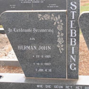 STEBBING Herman John 1921-1987