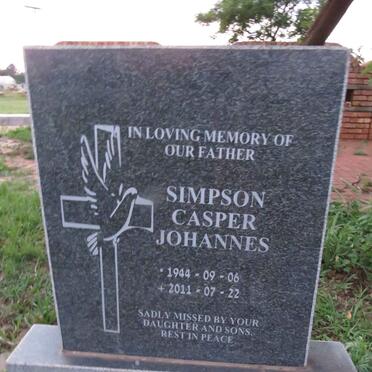 SIMPSON Casper Johannes 1944-2011