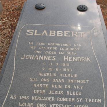 SLABBERT Johannes Hendrik 1918-1993