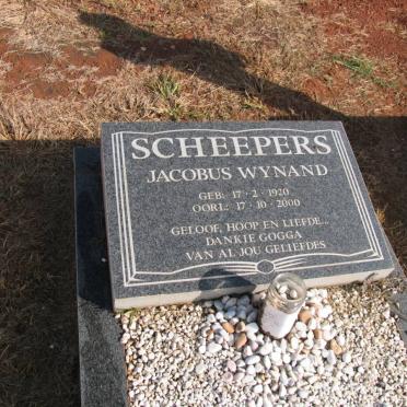 SCHEEPERS Jacobus Wynand 1920-2000