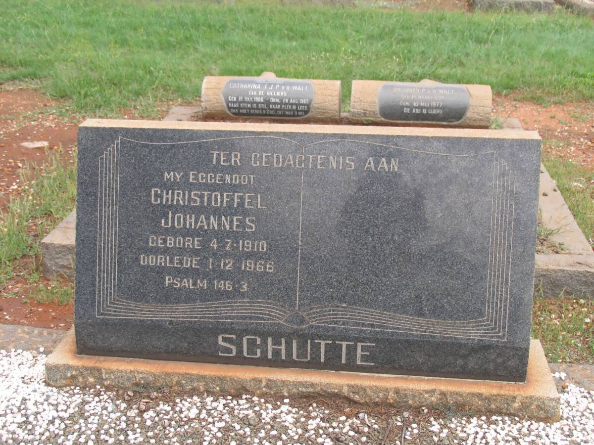 SCHUTTE Christoffel Johannes 1910-1966