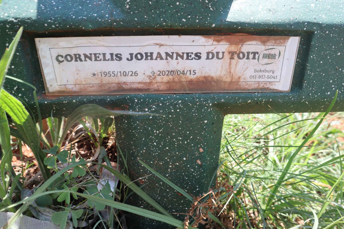 TOIT Cornelis Johannes, du 1955-2020