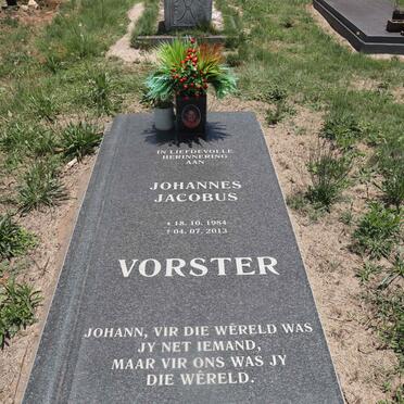 VORSTER Johannes Jacobus 1984-2013