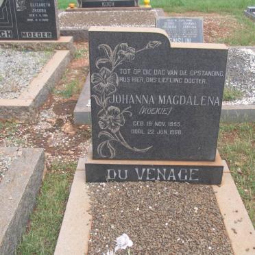 VENAGE Johanna Magdalena, du 1955-1968