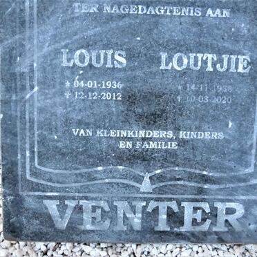 VENTER Louis 1936-2012 :: VENTER Louwtjie 1936-2020