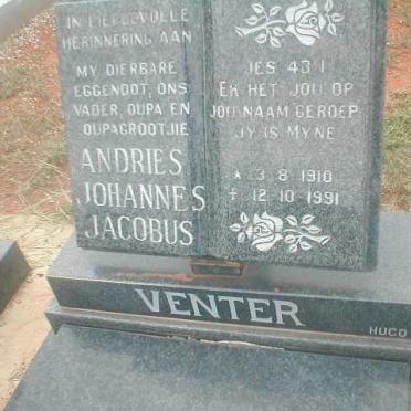 VENTER Andries Johannes J. 1910-1991
