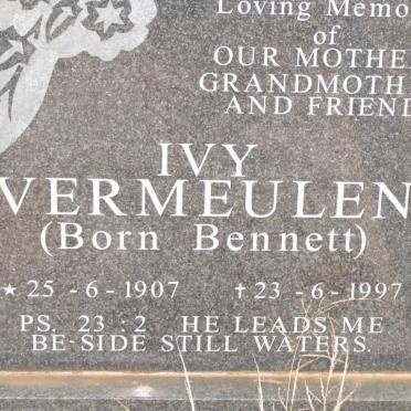 VERMEULEN Ivy nee BENNETT 1907-1997