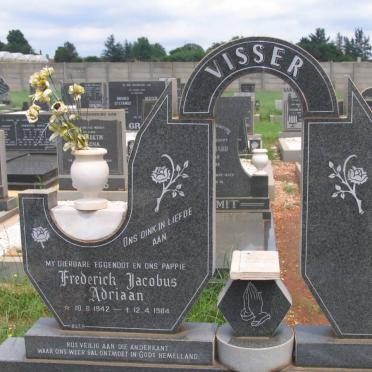 VISSER Frederick Jacobus Adriaan 1942-1984