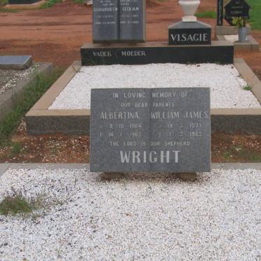 WRIGHT Willam James 1877-1963 &amp; Albertina 1904-1963
