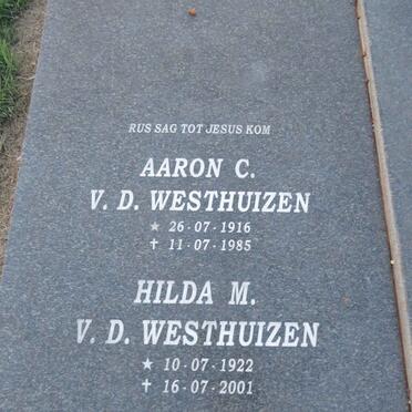 WESTHUIZEN Aaron C., v.d. 1916-1985 & Hilda M. 1922-2001