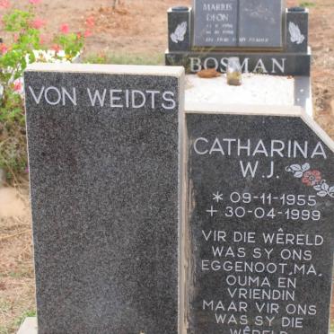 WEIDTS Catharina W.J., von 1955-1999