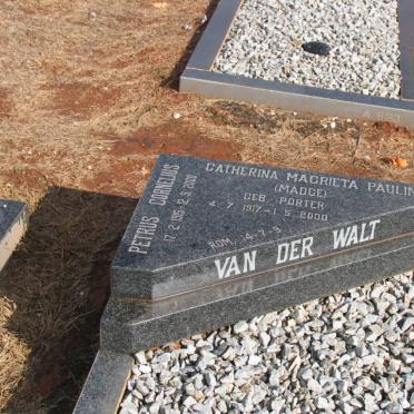 WALT Petrus Cornelius, van der 1915-2000 &amp; Catherina Magrieta Paulina PORTER 1917-2000