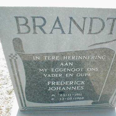 BRANDT Frederick Johannes 1911-1988