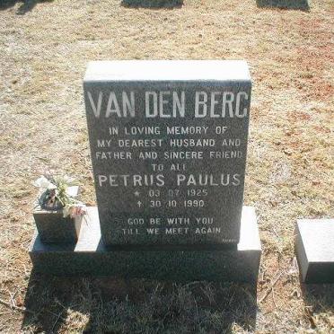 BERG Petrus Paulus, van den 1925-1990