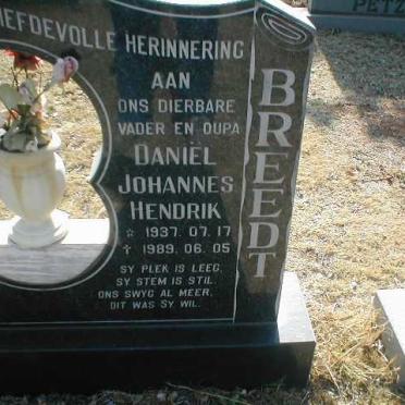 BREEDT Daniël Johannes Hendrik 1937-1989