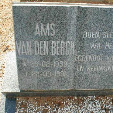 BERGH A.M.S., van den 1939-1991