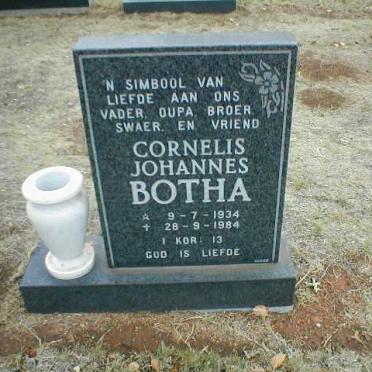 BOTHA Cornelius Johannes 1934-1984