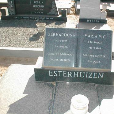 ESTERHUIZEN Gerhardus P. 1897-1982 &amp; Maria M.C. 1903-1982