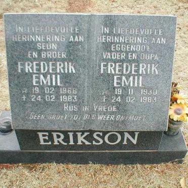 ERIKSON Frederik Emil 1930-1983 :: ERIKSON Frederik Emil 1968-1983