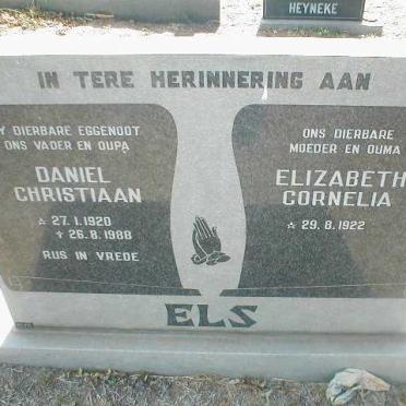 ELS Daniel Christiaan 1920-1988 &amp; Cornelia Elizabeth 1922-