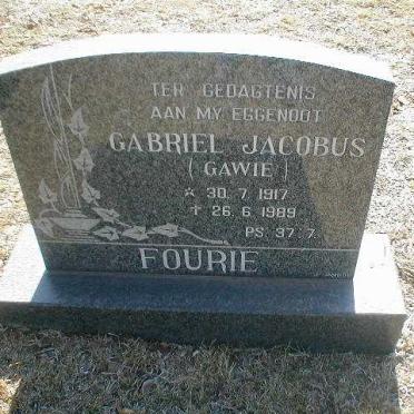 FOURIE Gabriel Jacobus 1917-1989