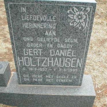 HOLTZHAUSEN Gert Daniel 1957-1985