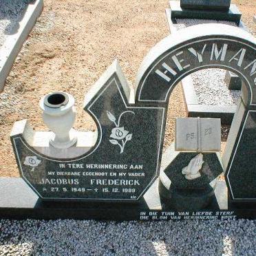 HEYMANS Jacobus Frederick 1949-1989