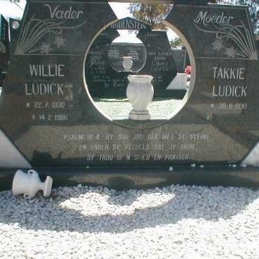 LUDICK Willie 1930-1986 &amp; Takkie 1930-