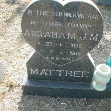 MATTHEE Abraham J.M. 1930-1989