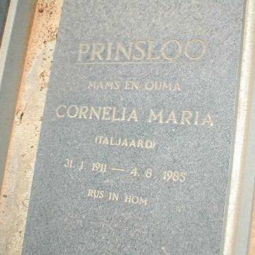 PRINSLOO Cornelia Maria nee TALJAARD 1911-1985