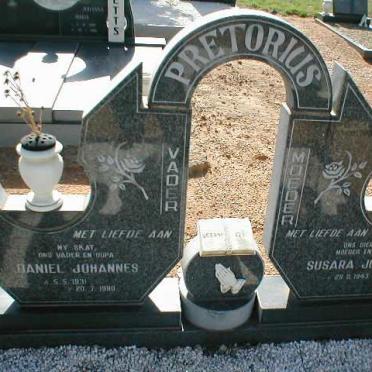 PRETORIUS Daniel Johannes 1931-1980 &amp; Susara Johanna 1943-