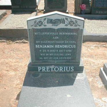 PRETORIUS Benjamin Hendricus 1930-1986