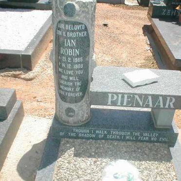PIENAAR Ian Robin 1965-1988