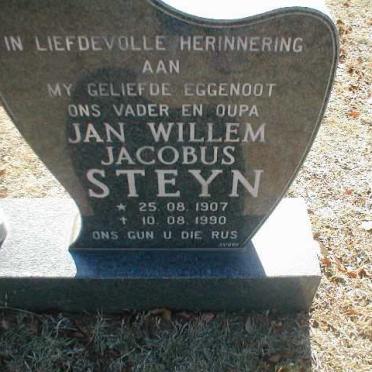 STEYN Jan Willem Jacobus 1907-1990