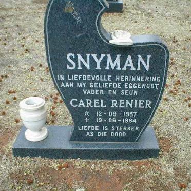 SNYMAN Carel Renier 1957-1984
