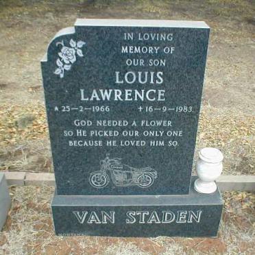STADEN Louis Lawrence, van 1966-1983