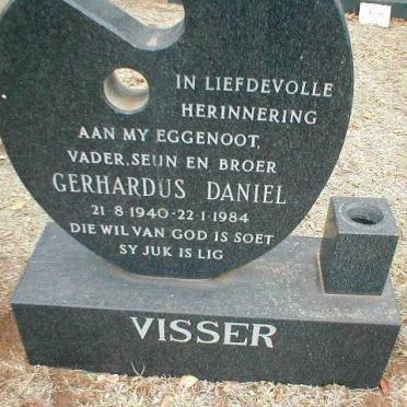 VISSER Gerhardus Daniel 1940-1984